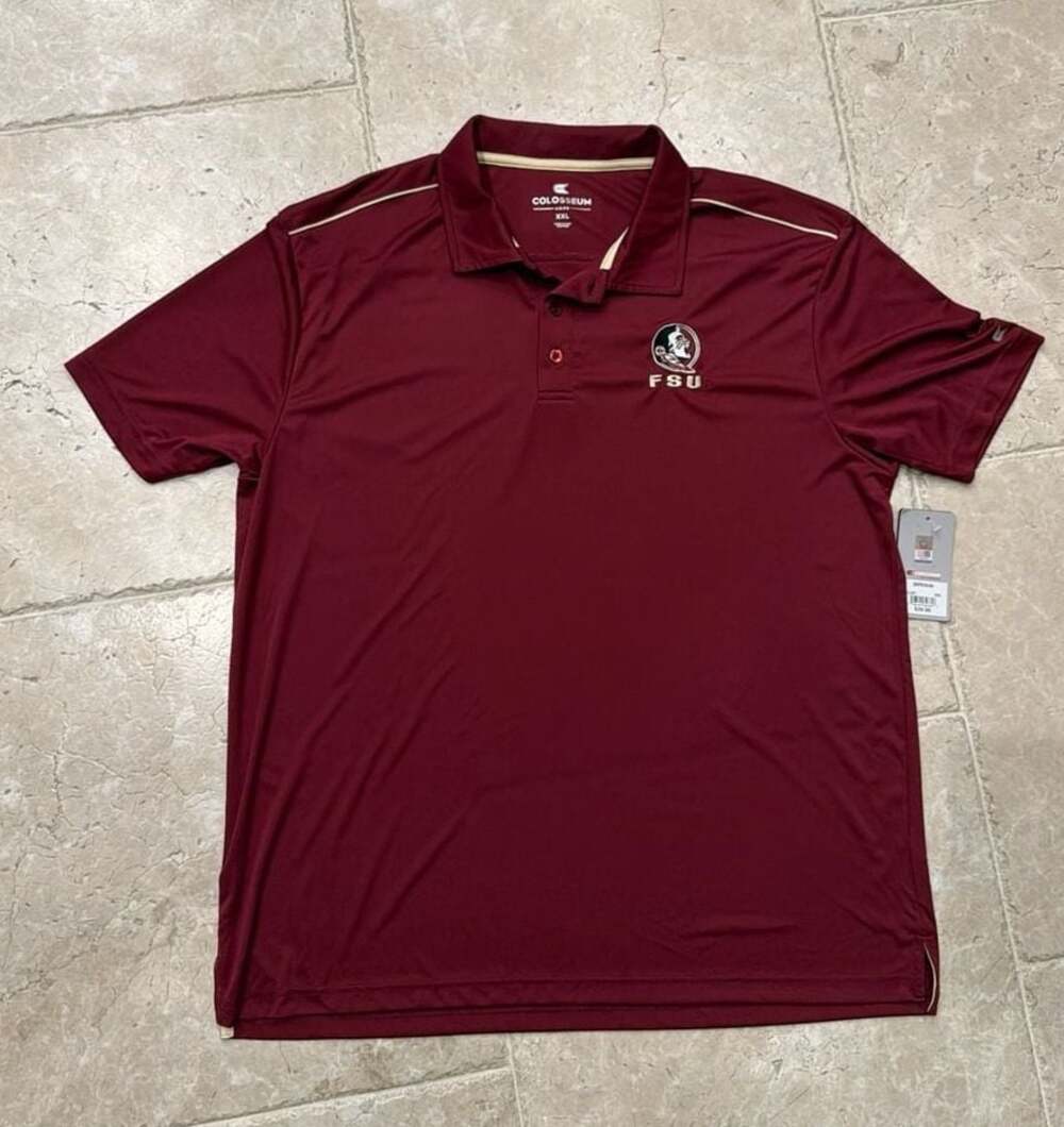 Colosseum FSU Florida State Seminoles Performance Polo Shirt XXL